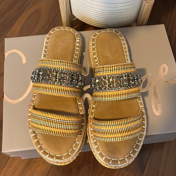 Crown Vintage Miyan Espadrille slide on sandal - Picture 4 of 6